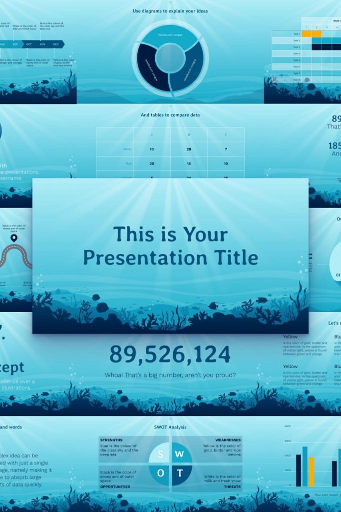 10+ Best Ocean Google Slides and PowerPoint Themes for 2021 | MasterBundles