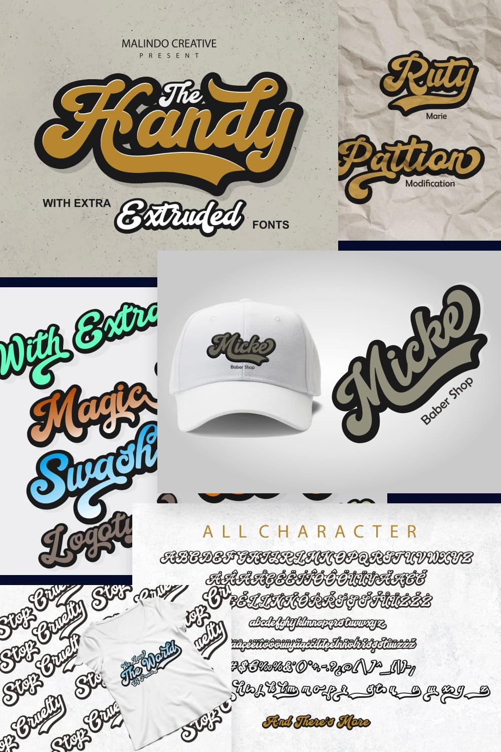 This Is a beautiful font of retro style, give your typography design a touch of retro style with Handy Script, Handy Script is one of hand lettering project.