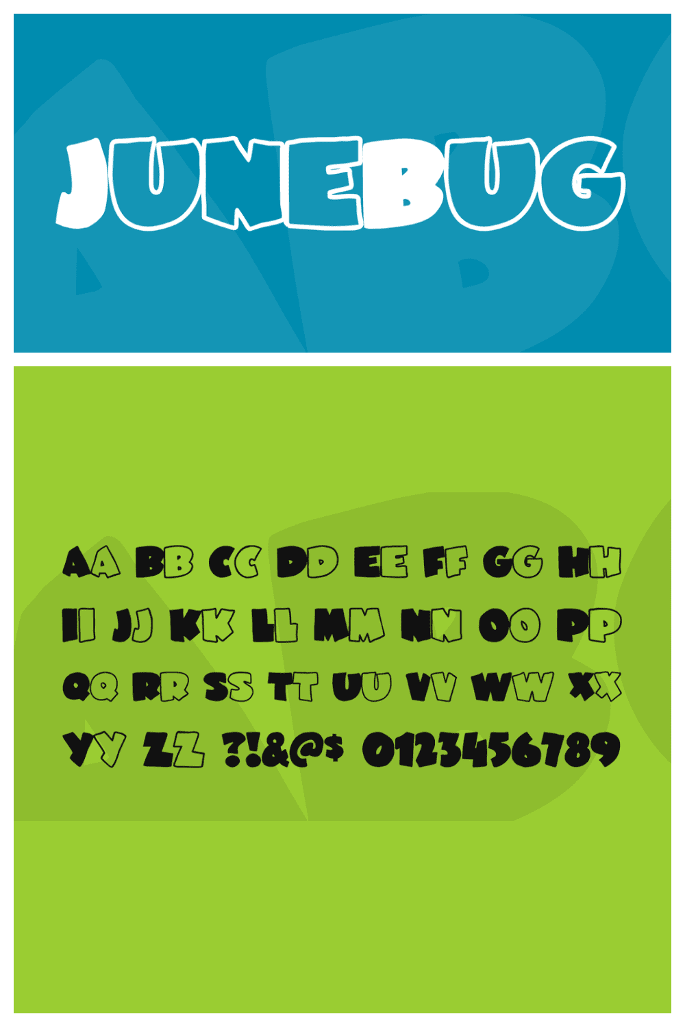 JuneBug font.