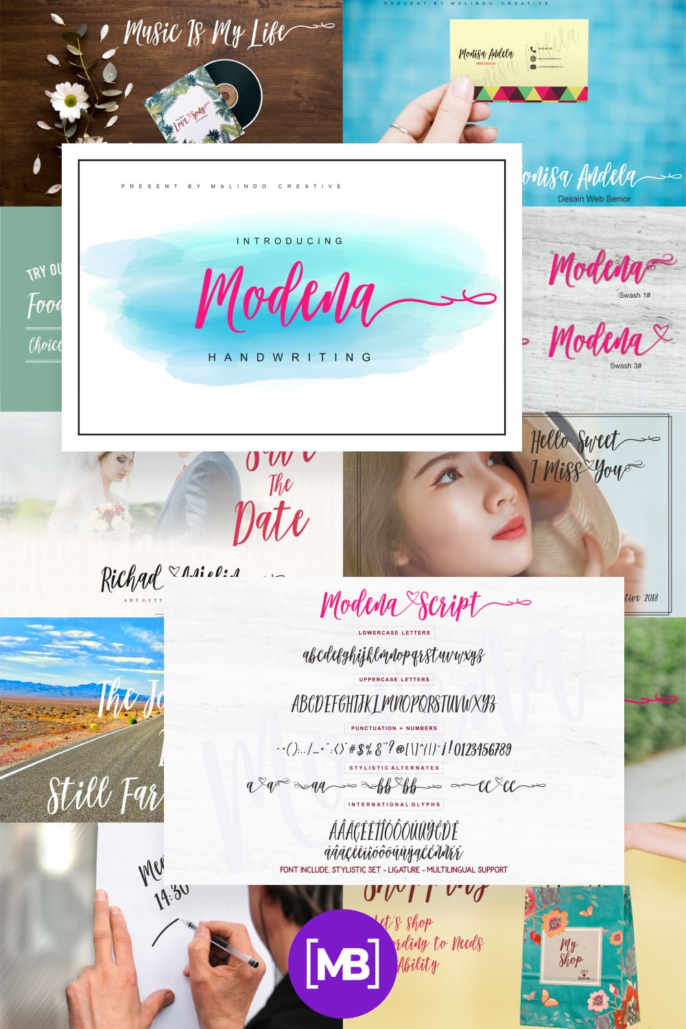 Lovely summer pink font.