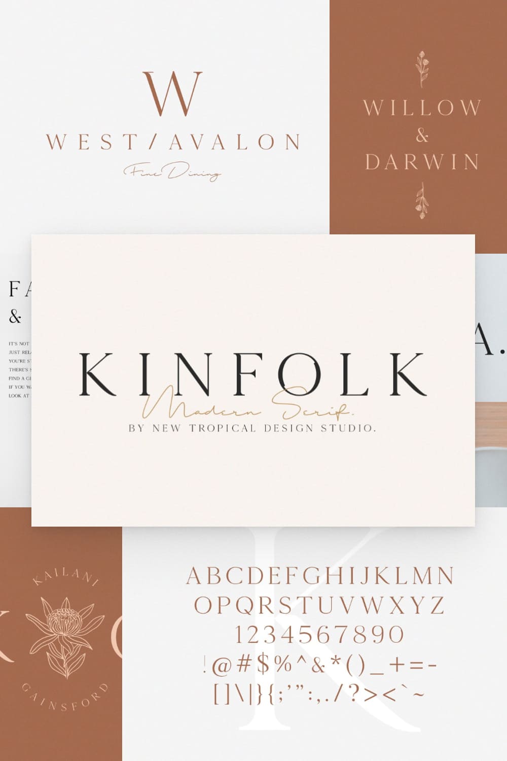 Kinfolk is a classic style serif typeface that has been modernised with its unique curves and cut-ins making it one of the most memorable caps fonts on the market.