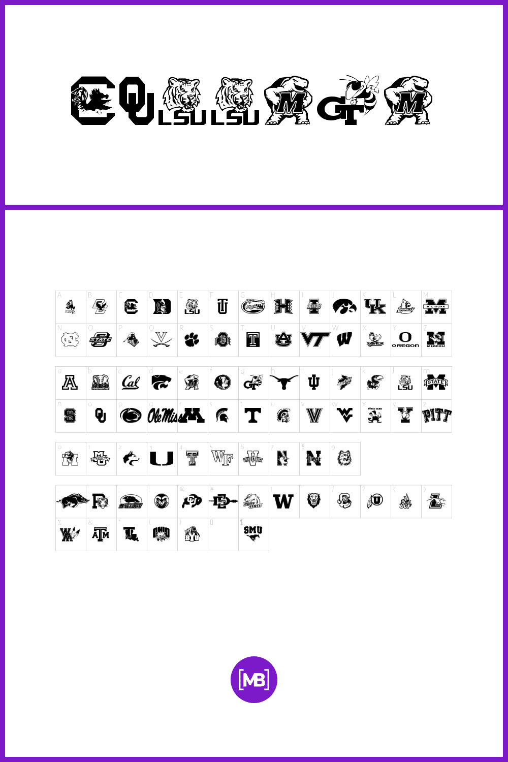 Font in different ornaments and illustrations.