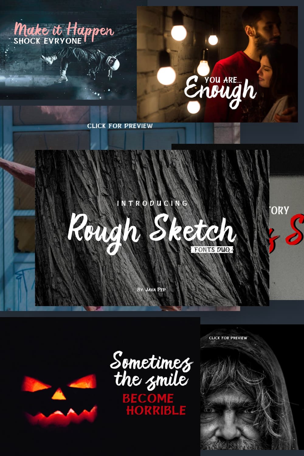 Rough Sketch is a unique font not like the regular font in commonly.