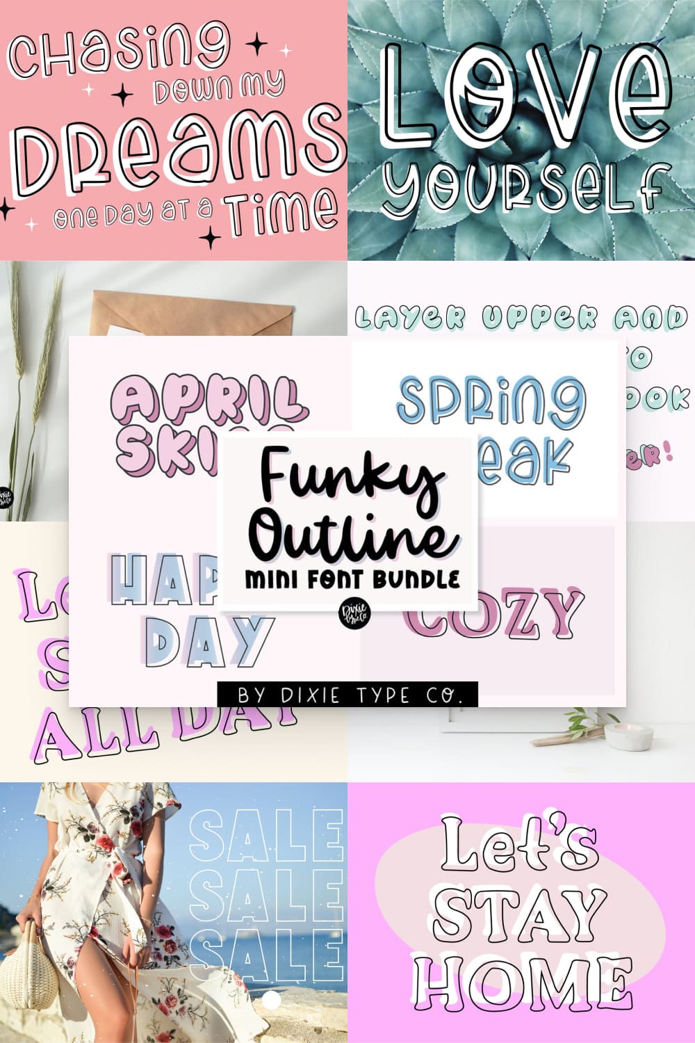 Cute font bundle! Easy to download and use.