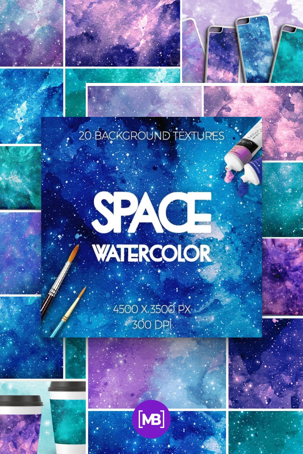 Watercolor Space Textures.