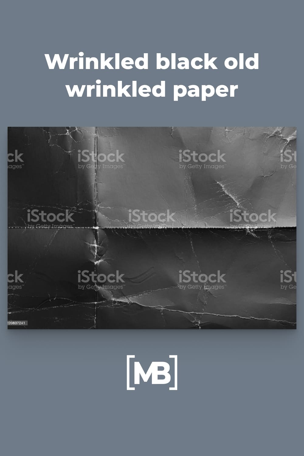 Wrinkled black old paper with frayed wrinkles and a contrasting texture. Dusty cardboard wrapping. Abstract dramatic background.