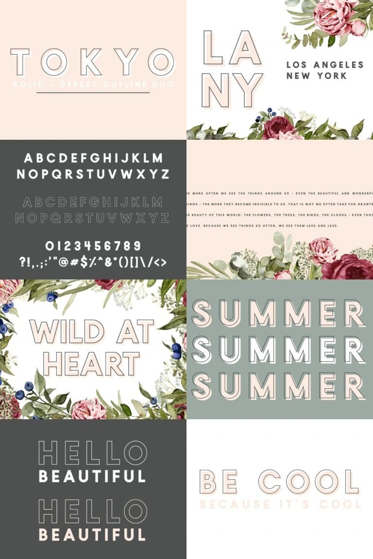 30+ Best Outline Fonts for 2021: Free and Premium