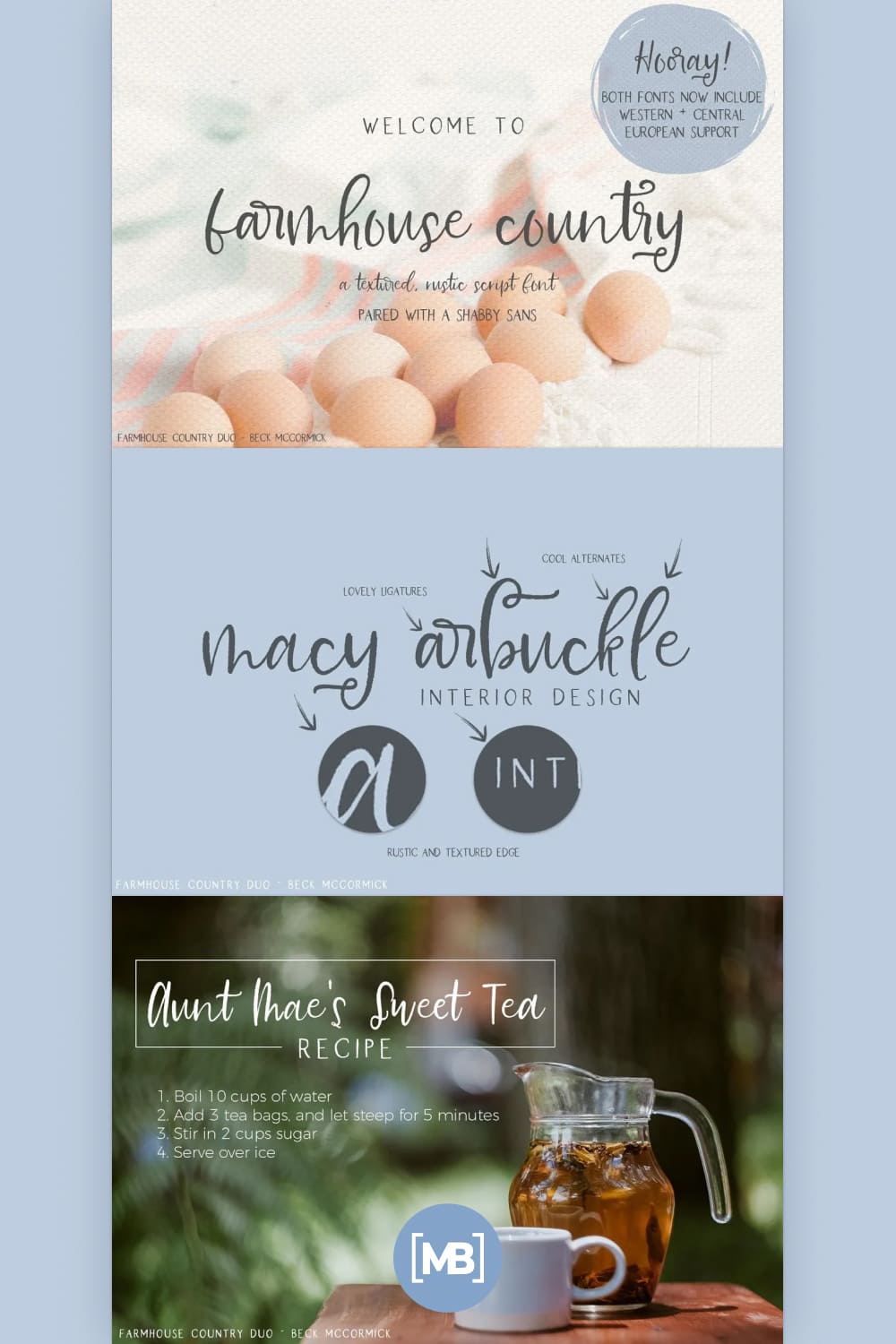 This is a stunning textured font duo sure to be perfect for all of your shabby chic font needs.