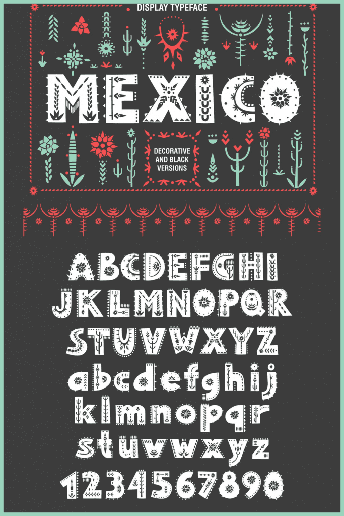 Mexican Style Tattoo Fonts