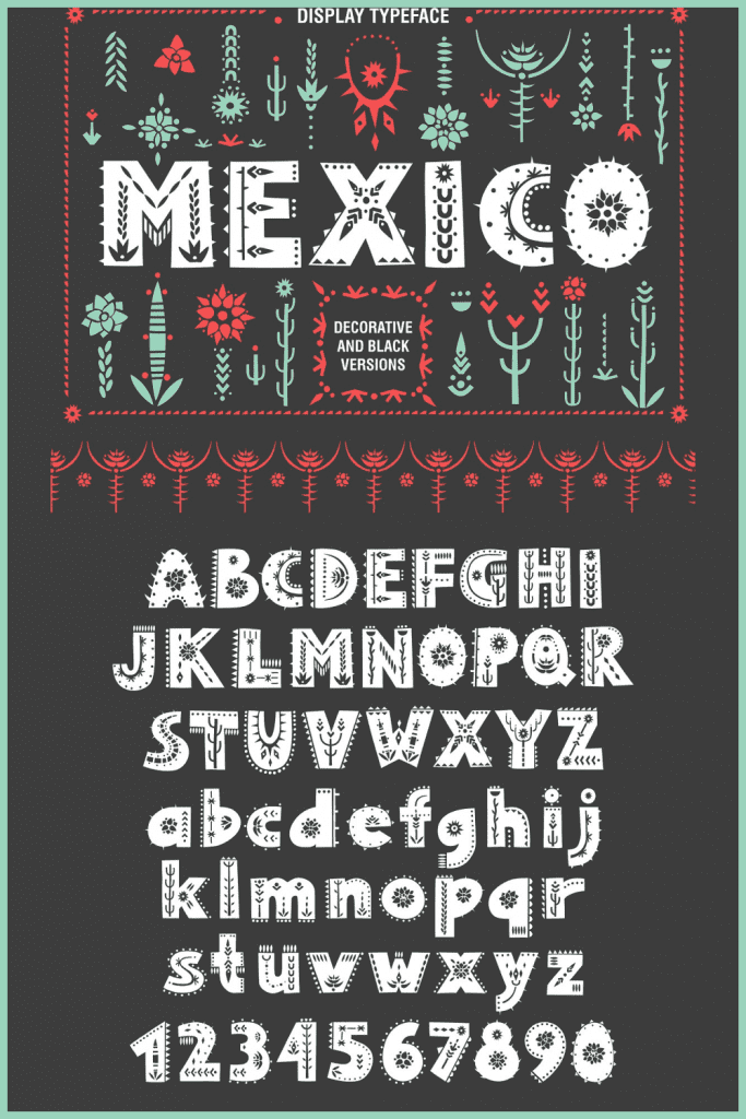 Mexican Style Tattoo Fonts 3035