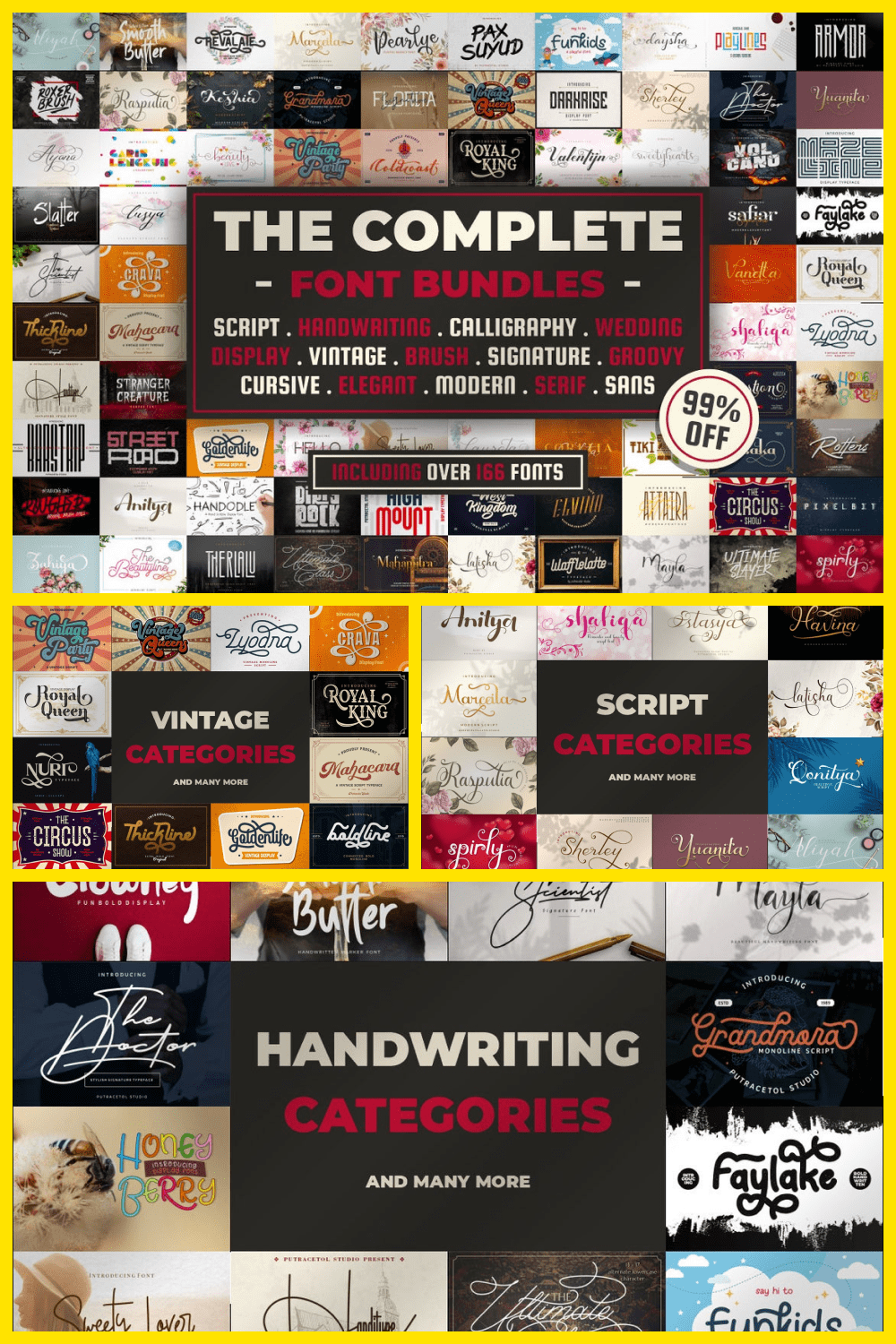 This huge collection of fonts will save you on a variety of projects.