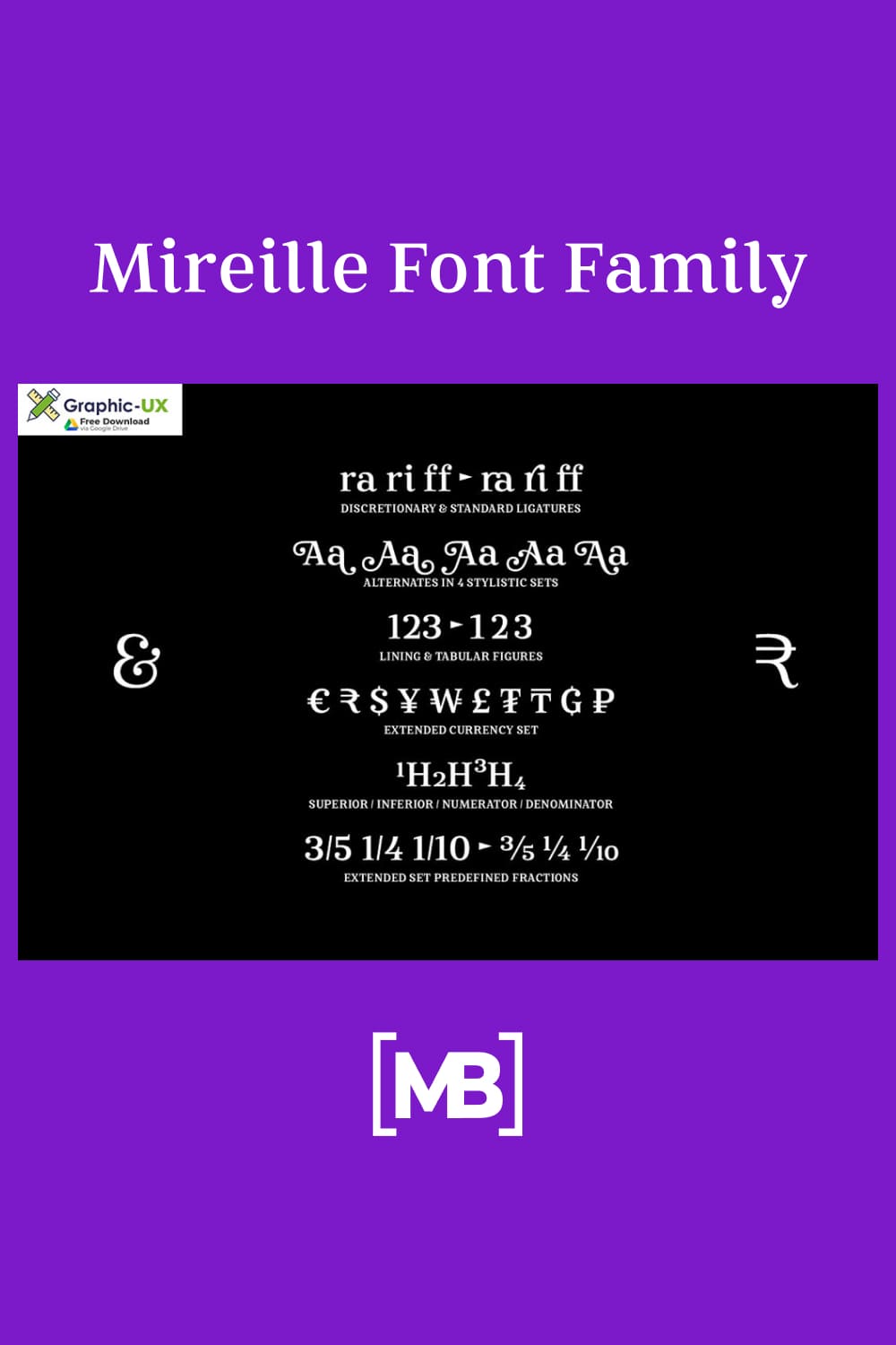 Mireille is a typographic homage to french culture. Your journey through gourmet food, classical music, opera.