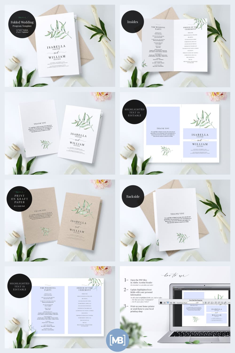 Very light and gentle invitations.