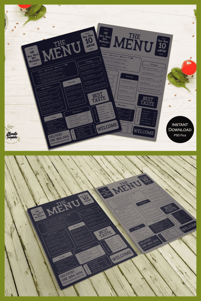 Restaurant Menu Template Google Docs