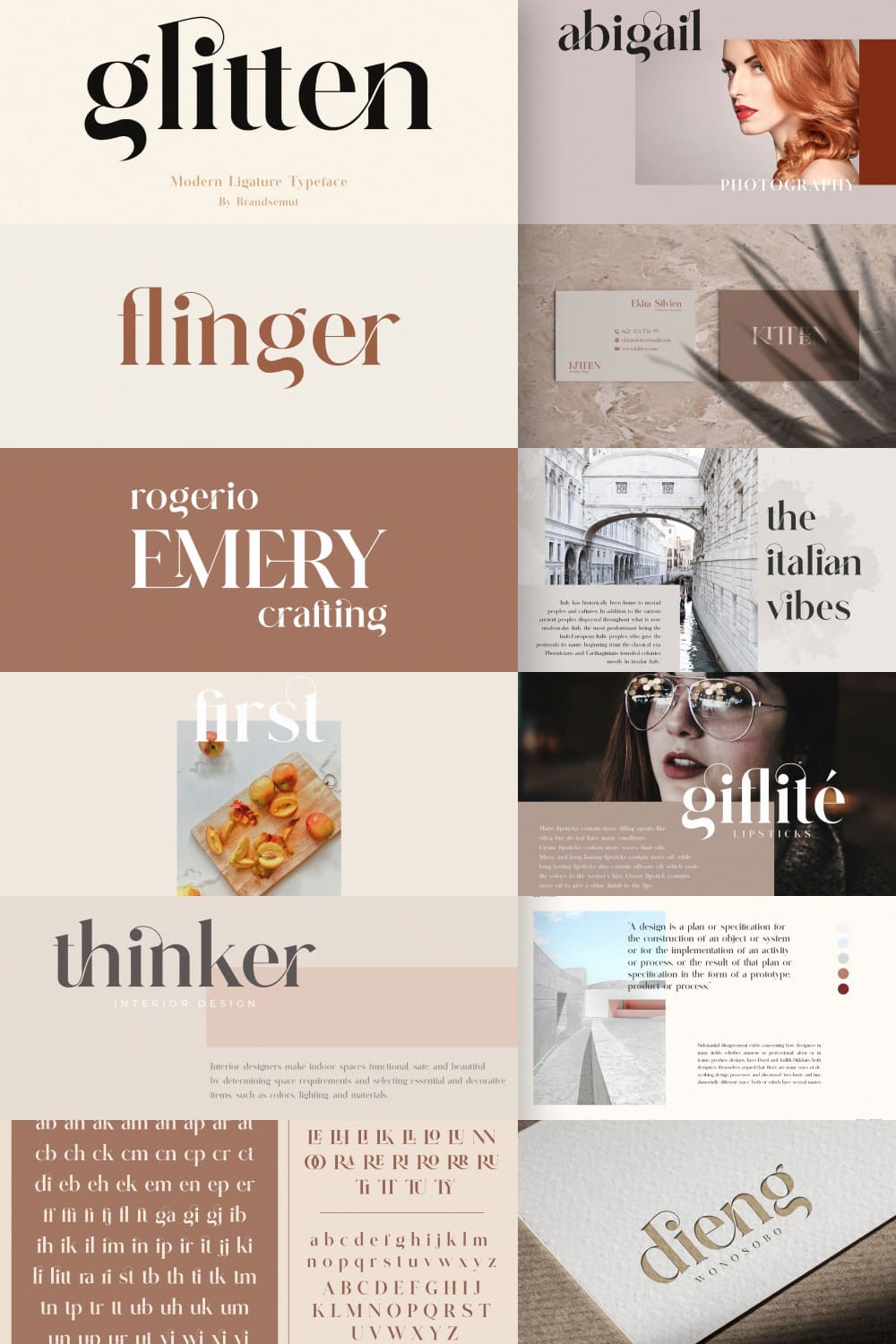 This is a elegant and classy serif typeface – This font is both modern and nostalgic and works great for logos, magazine, social media.