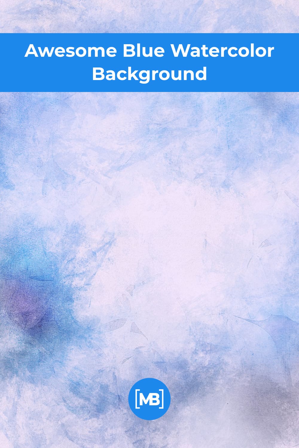 Awesome blue watercolor background.