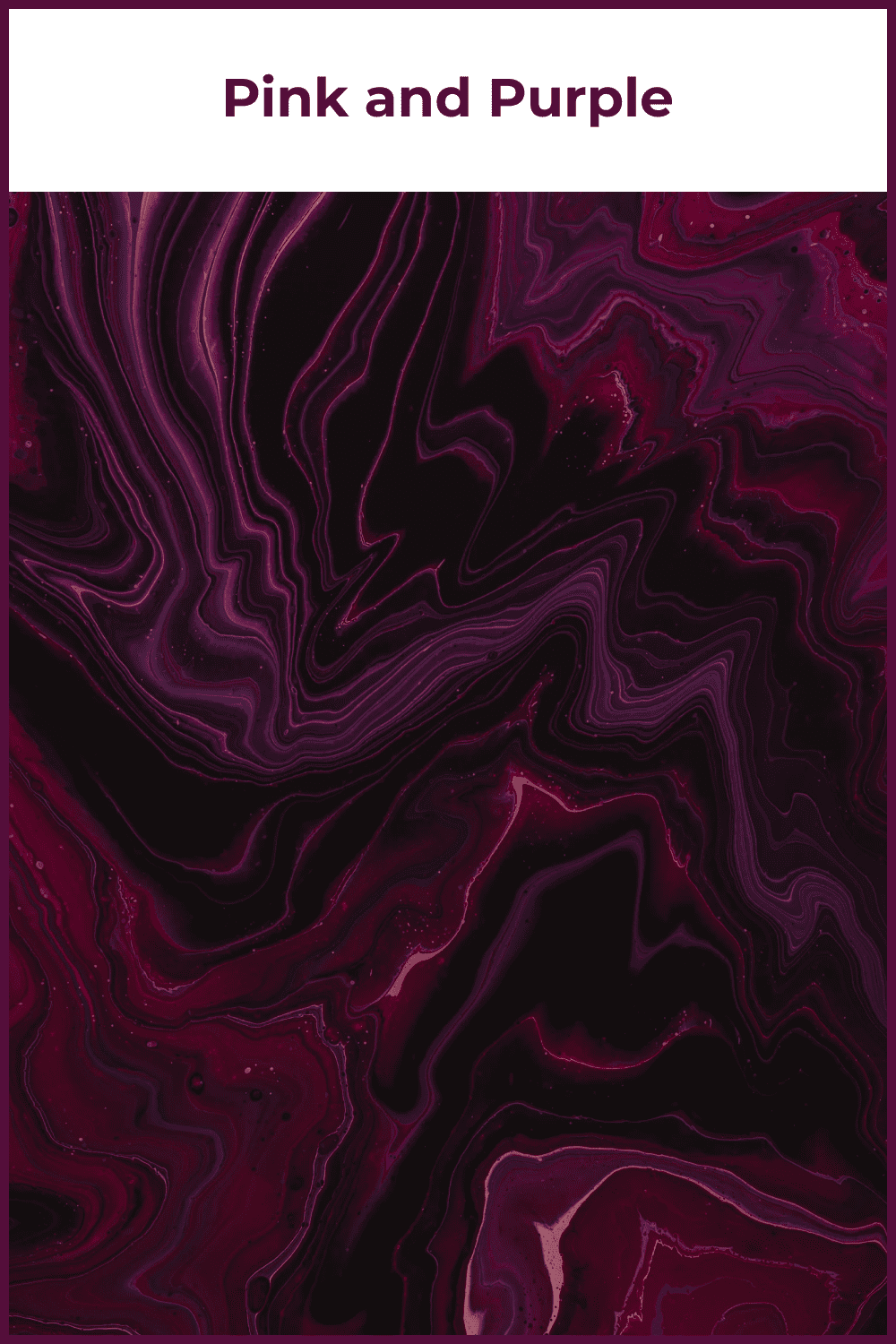Black background with delicate purple lines.