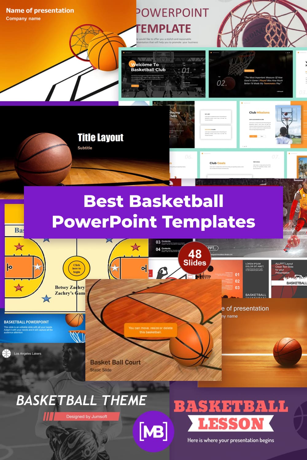 Basketball PowerPoint Templates Pinterest.