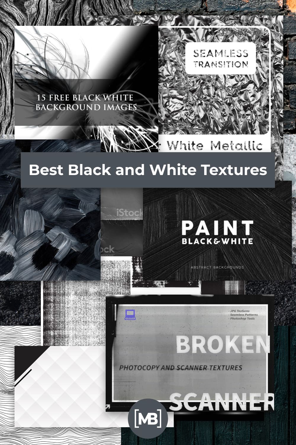 Black and White Textures Pinterest.