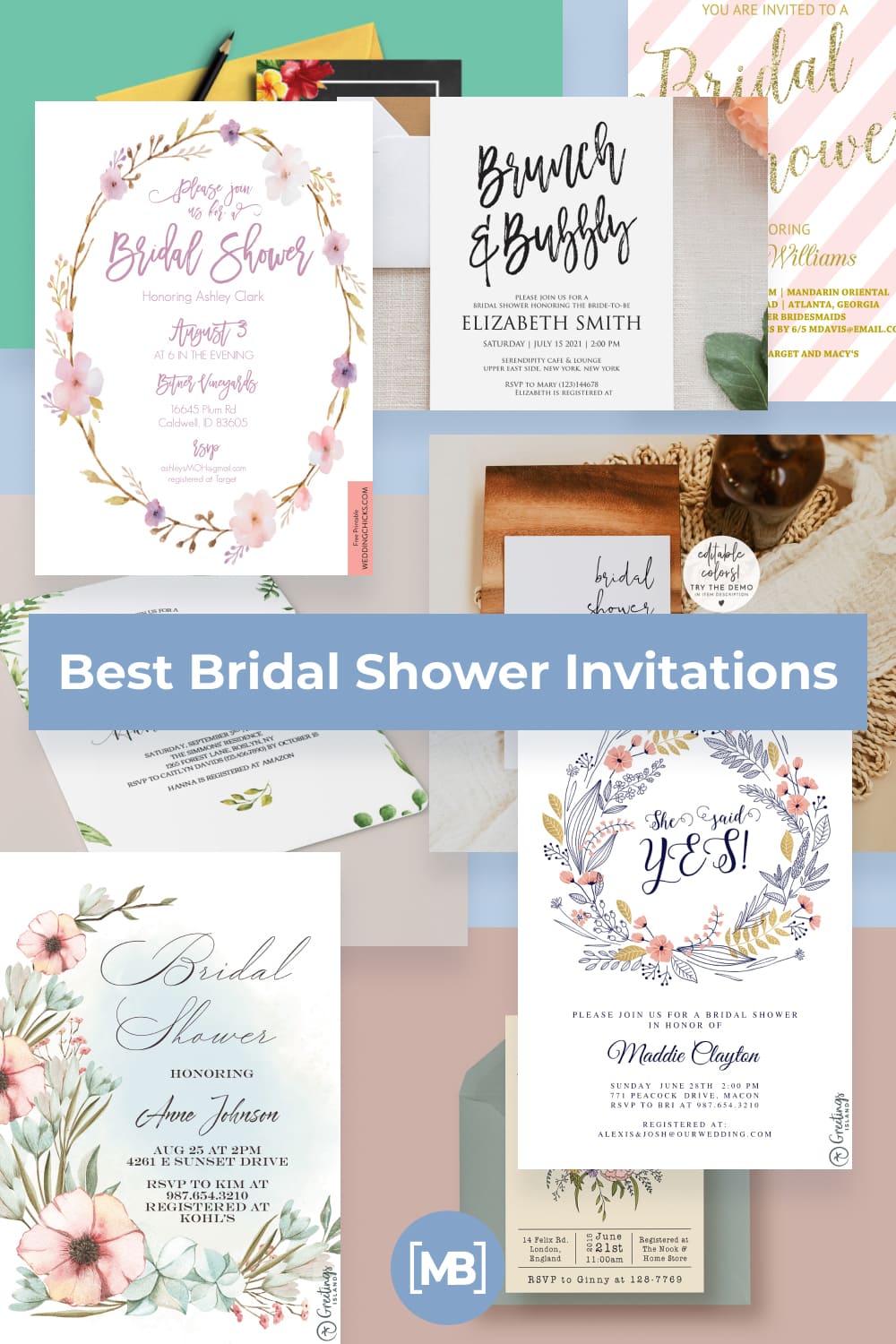 Best Bridal Shower Invitations Pinterest.