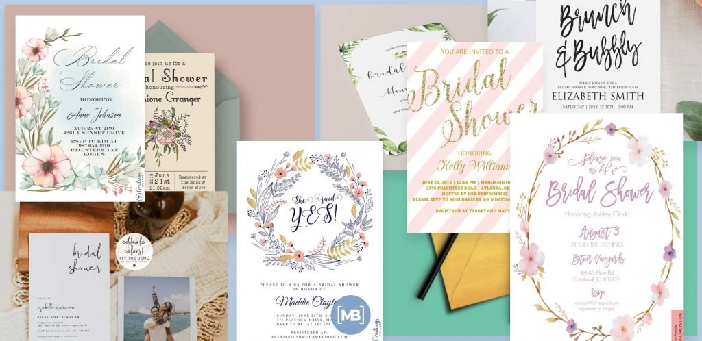 Best Bridal Shower Invitations Post Example.