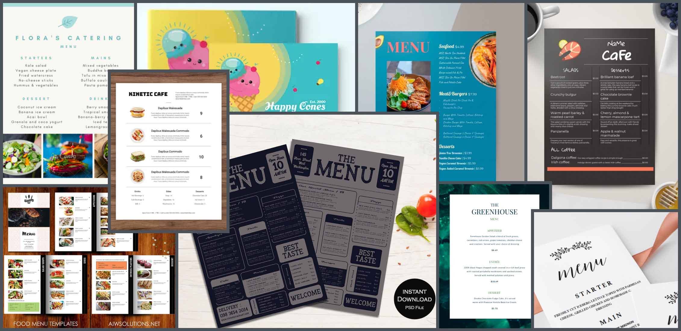 20+ Best Menu Templates Google Docs in 20: Free and Premium With Google Docs Menu Template