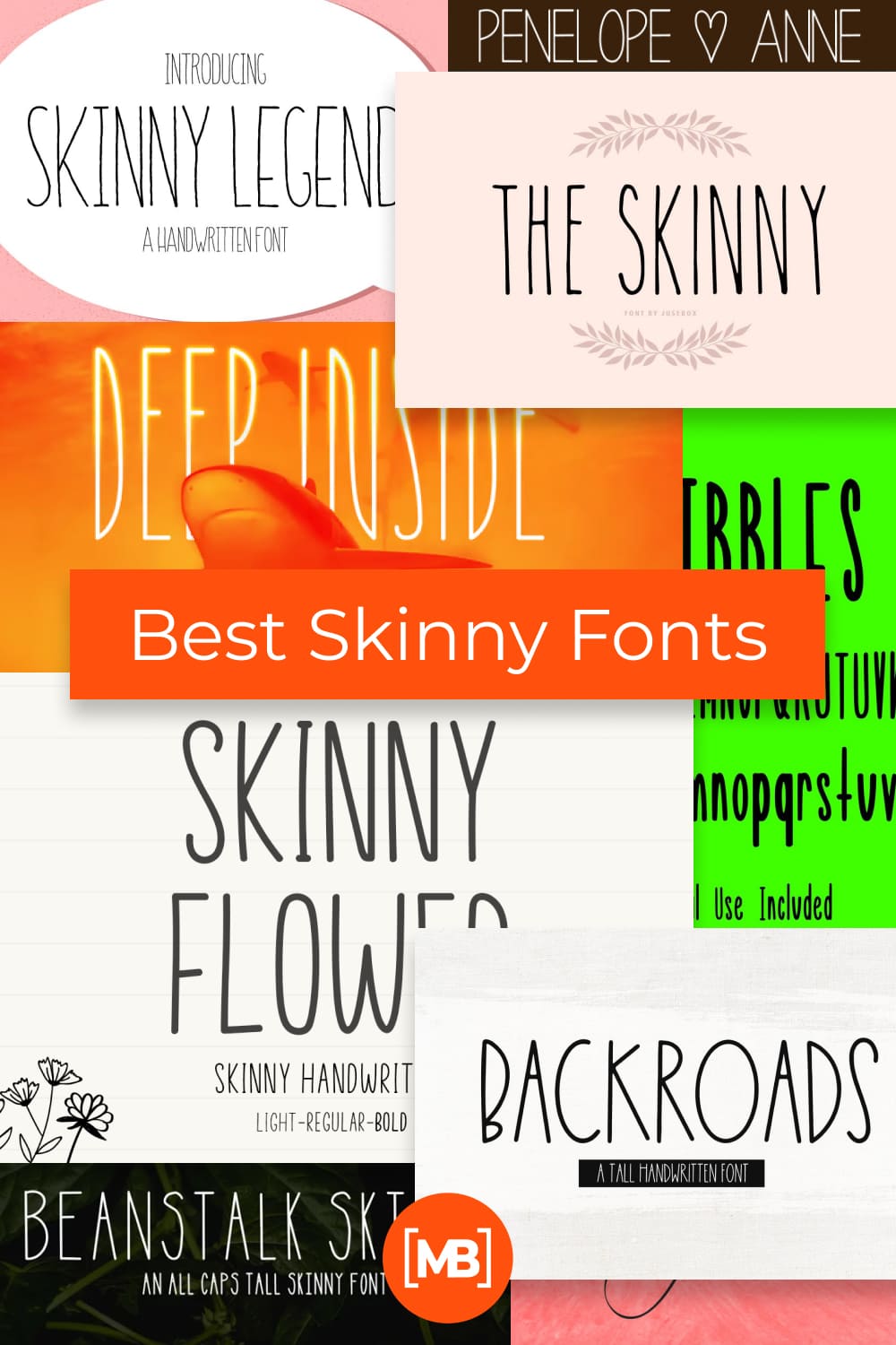 Skinny Fonts Pinterest.