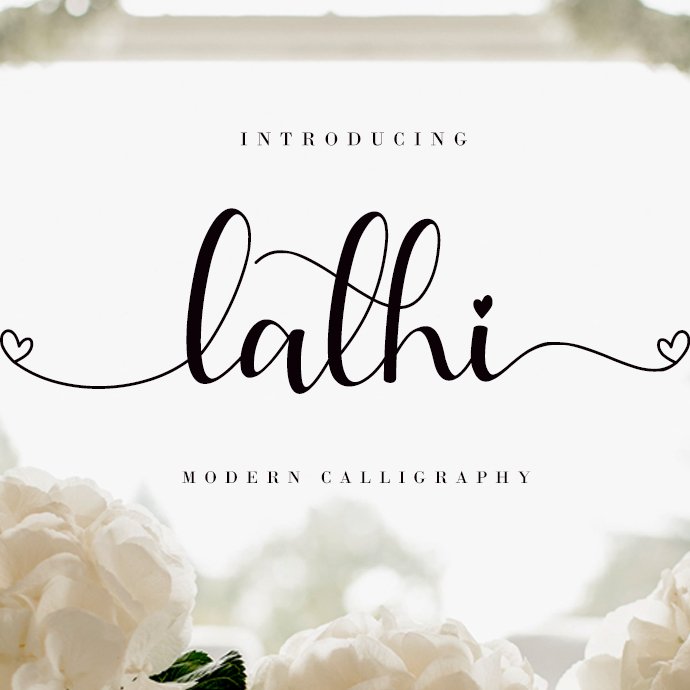 Lathi is a beautiful casual handwritten font with beginning and ending lowercase swashes, 94 ligatures that add more beautiful and aesthetic fonts to perfect your extraordinary project.