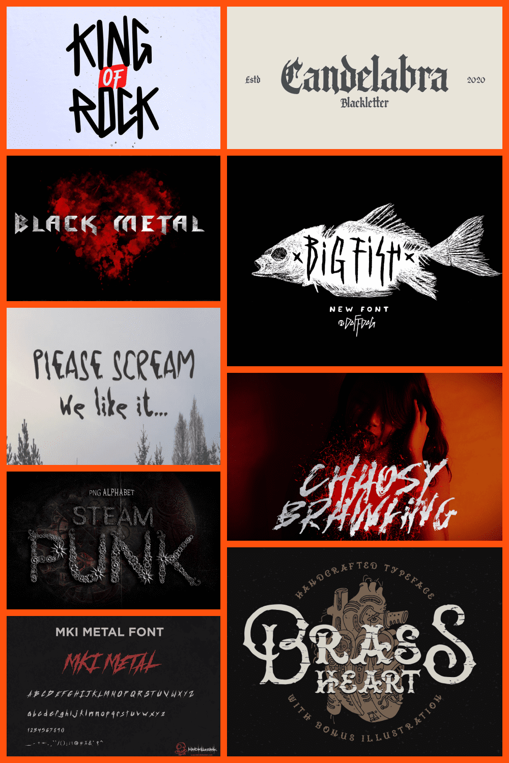 Metal Band Fonts in 2021 pinterest.