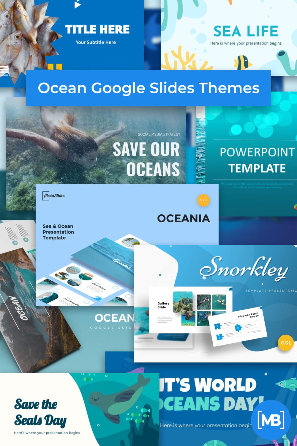 Ocean Google Slides and PowerPoint Themes Pinterest.