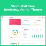 Start HTML Free – Bootstrap 5 Admin Theme main cover.