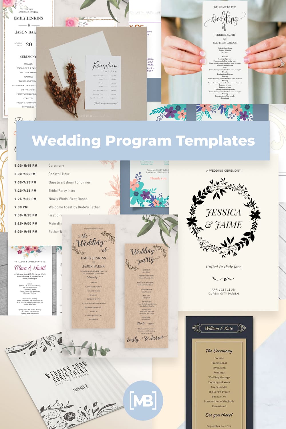 Wedding Program Templates Pinterest.