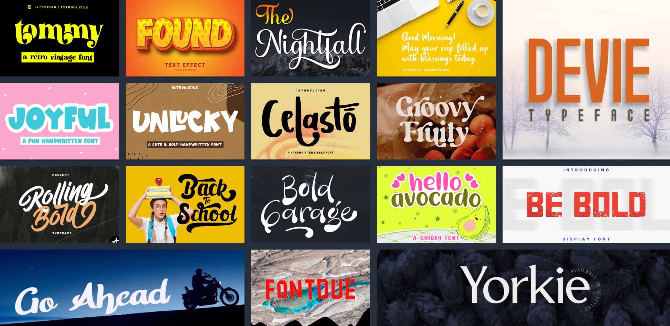 amazing fonts for photoshop free download