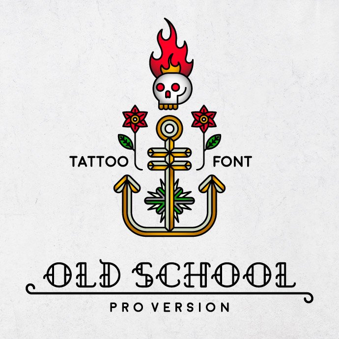 This is a lovely old school tattoo font.