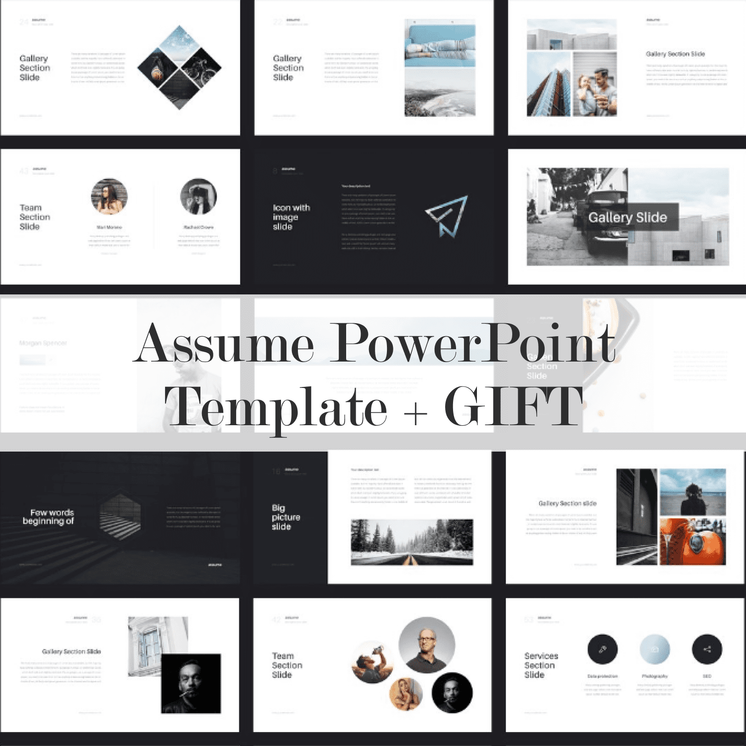Assume PowerPoint Template + GIFT main cover.