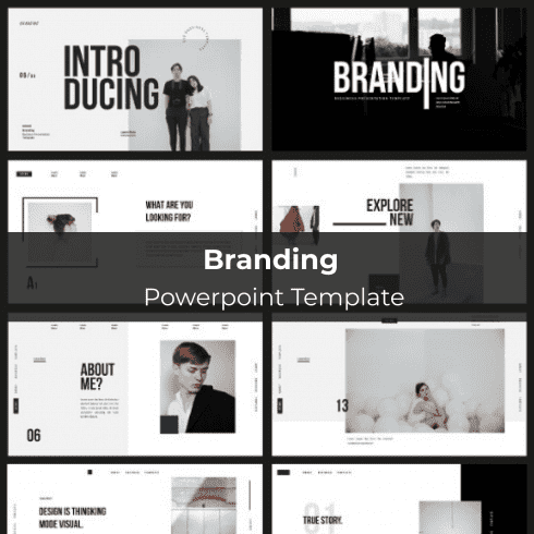 Branding Powerpoint Template main cover.