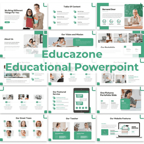 Educazone - Educational Powerpoint main cover.