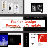 Fashion Design Powerpoint Template main cover.