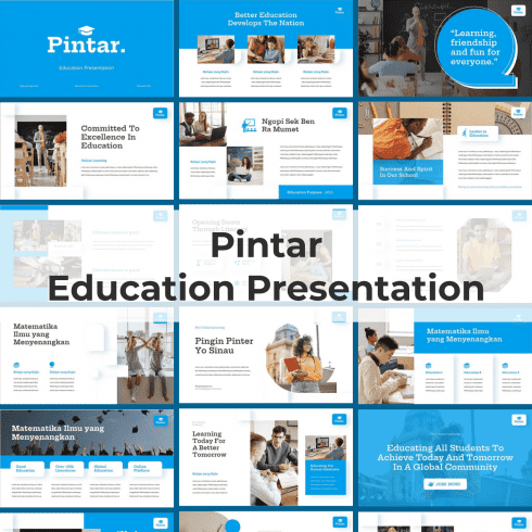 Pintar - Education Powerpoint main cover.