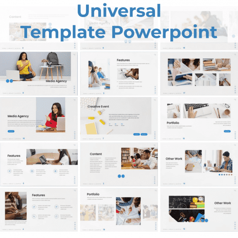 Universal - Education Powerpoint main cover.