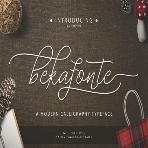 Bekafonte Typeface main cover.