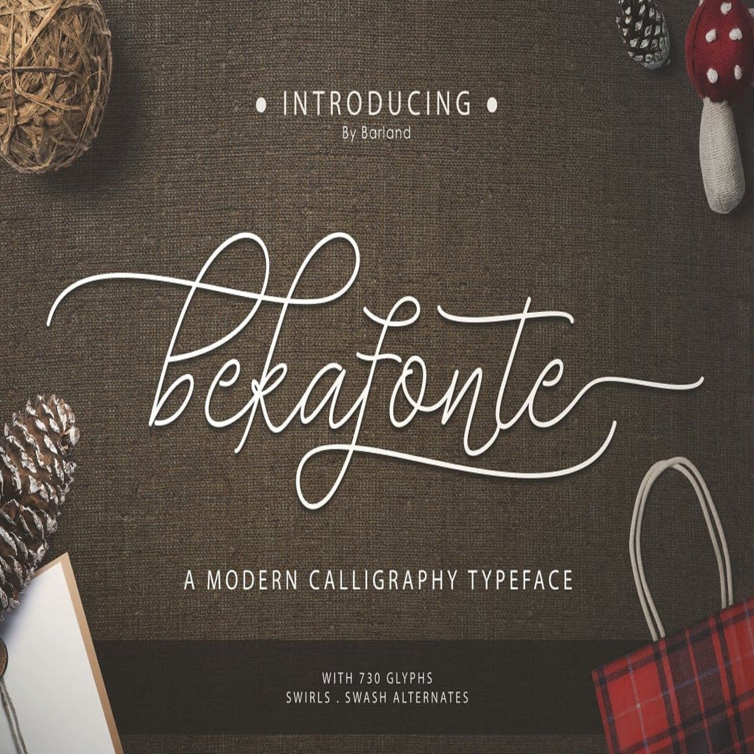 Bekafonte Typeface main cover.