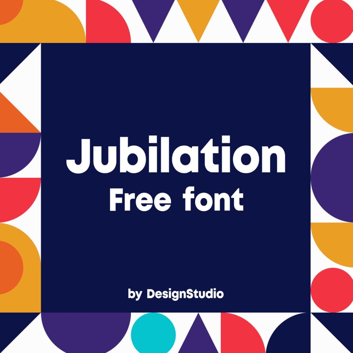 Jubilation Monospaced Sans Serif Font main cover.