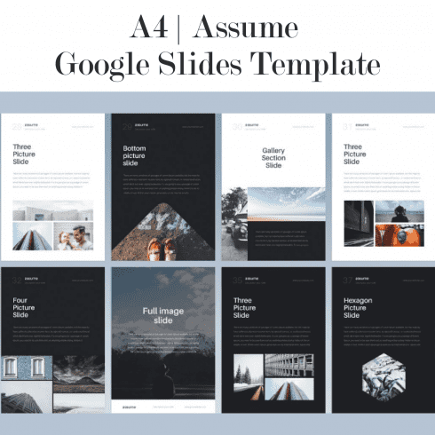 A4 | Assume Google Slides Template cover image.
