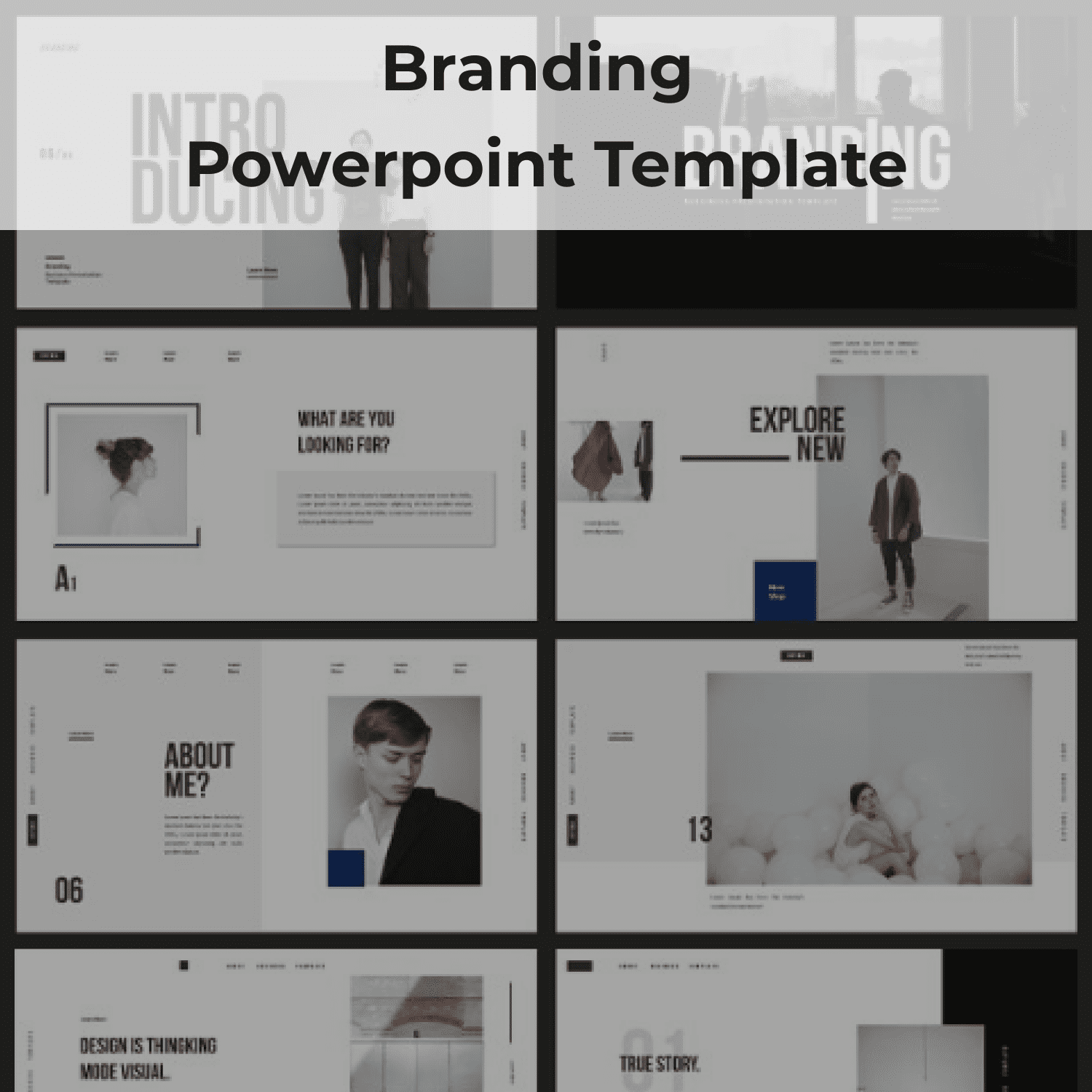 Branding Powerpoint Template cover image.