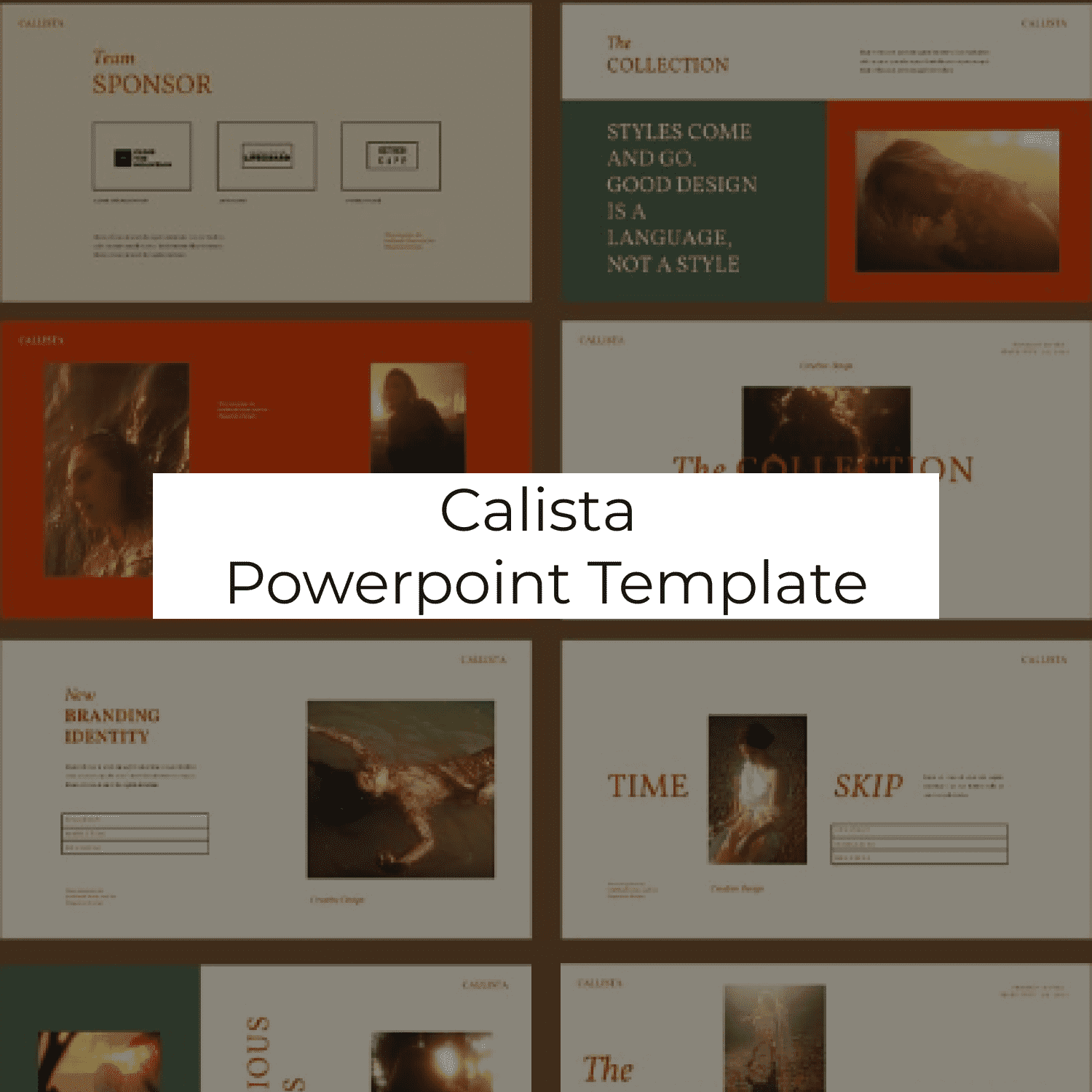 Calista Powerpoint Template cover iamge.