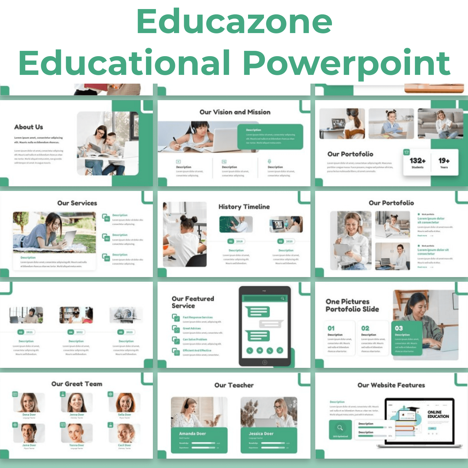 Educazone - Educational Powerpoint cover image.