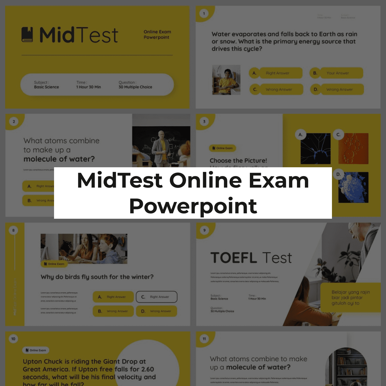 MidTest – Education Keynote Template cover image.