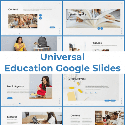 Universal - Education Google Slides main cover.