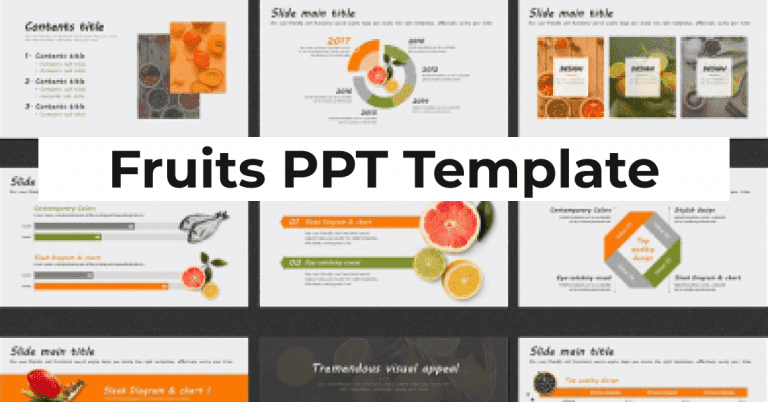 Fruits PPT Template – MasterBundles